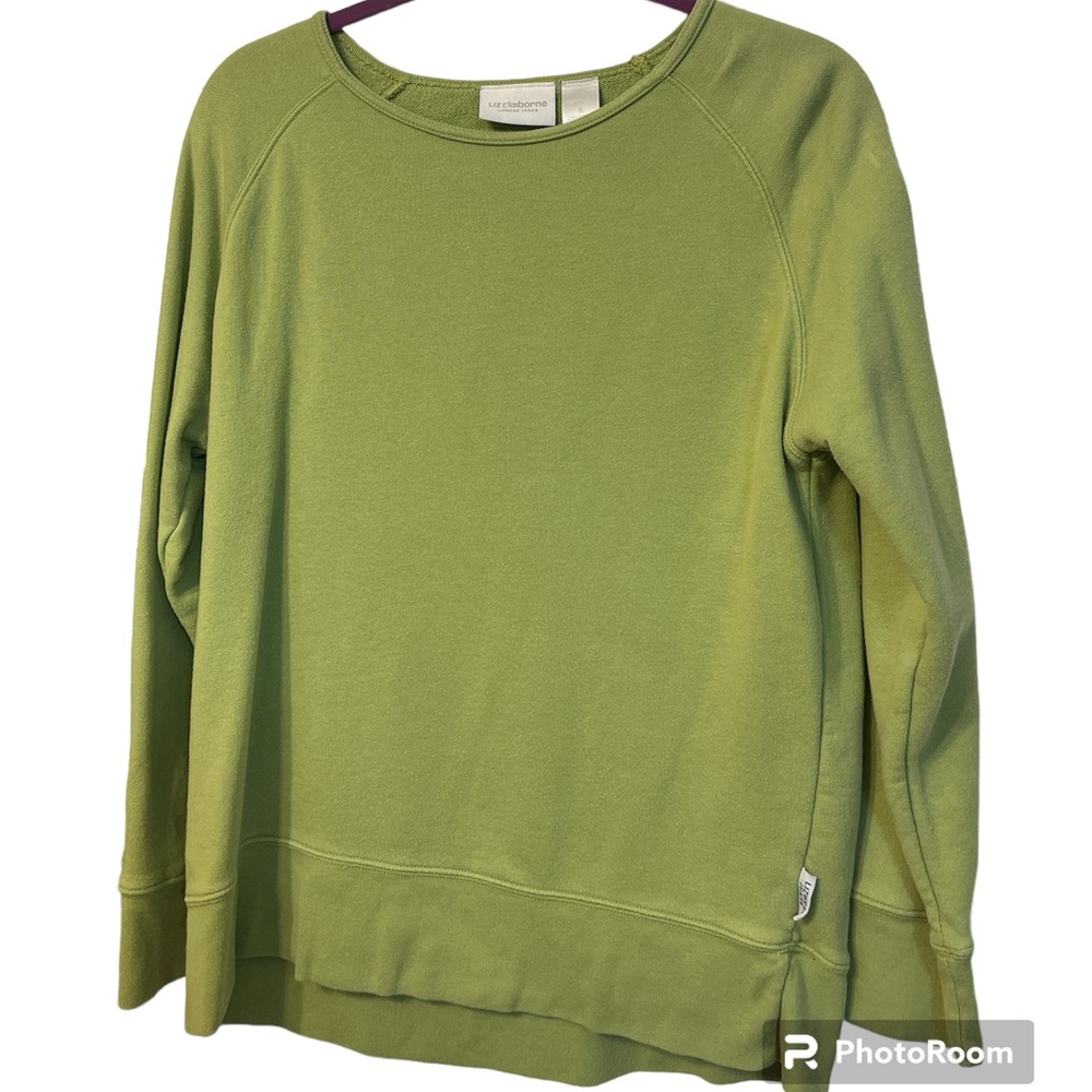 Liz Claiborne pullover sweatshirt 100% cotton size small.